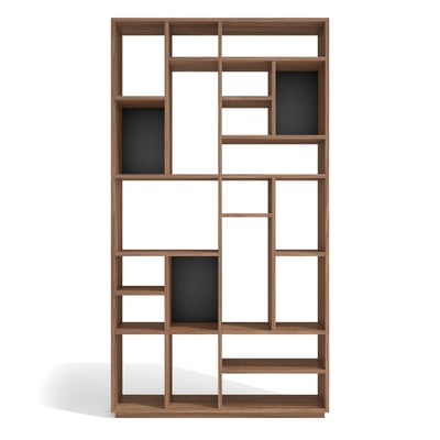 Bibliothèque asymétrique en placard 21 niches, IKAI HERDASA