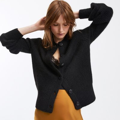Black thick cardigan womens shop