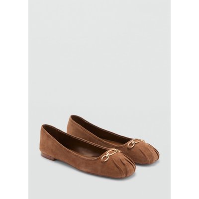 Ballerines cuir maillons MANGO