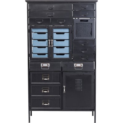 Commode en sapin et acier, ART FACTORY KARE DESIGN