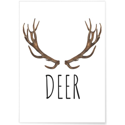 Affiche DEER L'AFFICHERIE