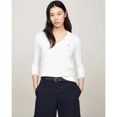 Pull blanc femme tommy hilfiger La Redoute