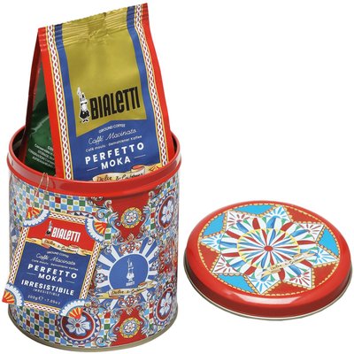 Café moulu Boite Perfetto Moka Dolce Gabbana BIALETTI