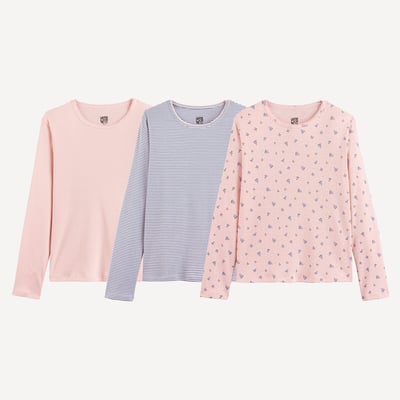 Lot de 3 maillots de corps, à manches longues LA REDOUTE COLLECTIONS