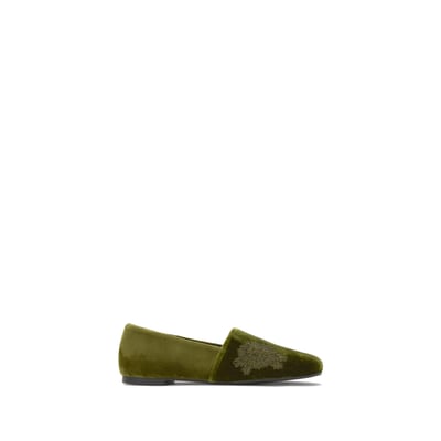 Slip on en velours brodé GISELE CASTANER