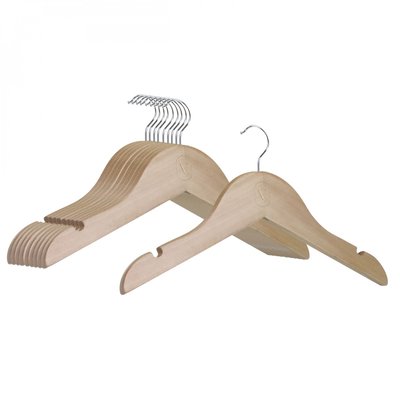 Lot de 10 cintres bébé bois clair VIVEZEN