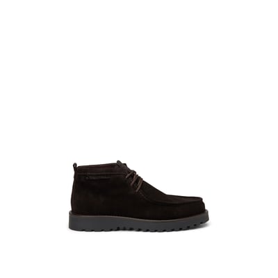 Chaussures à lacets, modèle Jack en cuir de vachette velours MARC O'POLO