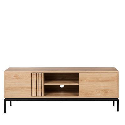 Meuble TV 2 portes en bois et métal L150cm- KROKOM DRAWER