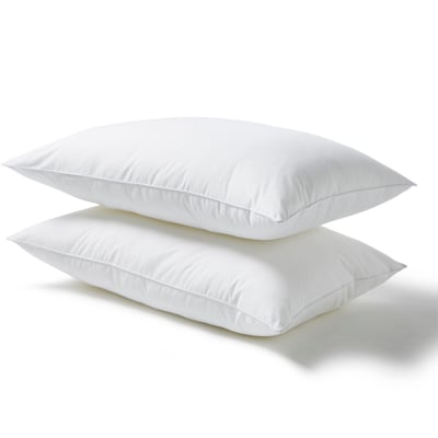Spundown, Hypoallergenic Medium Support Pillow Pair THE FINE BEDDING COMPANY