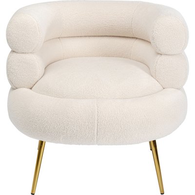 Fauteuil en polyester bouclé, LIVELLI KARE DESIGN