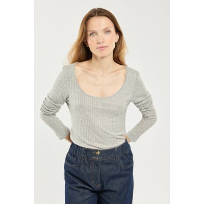 T-shirt manches longues en Lyocell et coton ARMOR-LUX