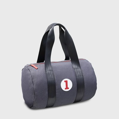 E2R Sac de sport homme éco-responsable en tissu rouge et cuir Steevy OH MY BAG