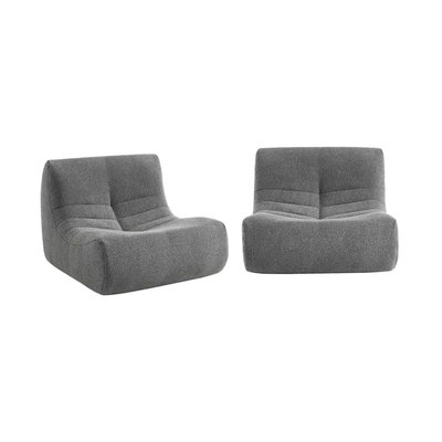 Chauffeuse modulable 1 place bouclette texturée (lot de 2) SOKOL SWEEEK