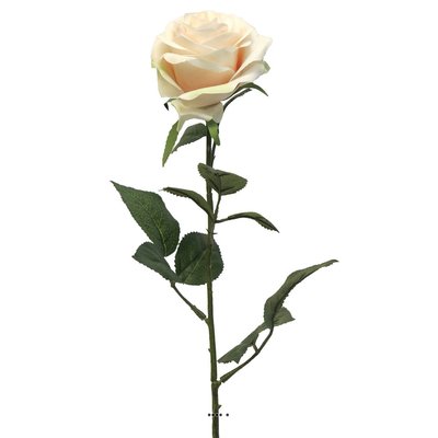 Rose factice Paris H64cm tête D9cm 12 feuille ARTIFICIELLES
