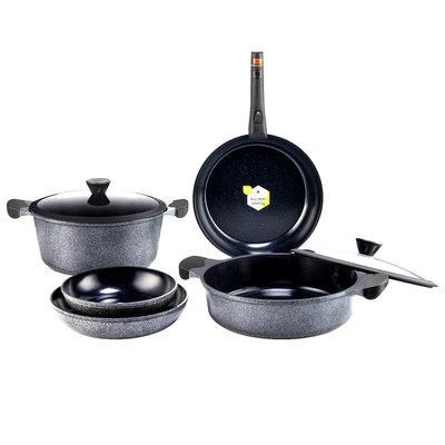 Set de 8 pièces amovible - "Charbon" LAGUIOLE CUISSON