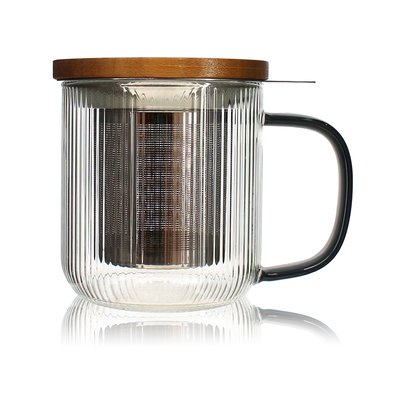 Tisanière en verre et anse 300ml, KARL OGO LIVING