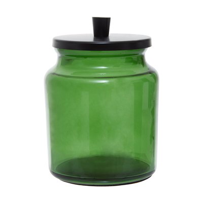 300ml Green Glass Canister with Lid SO'HOME