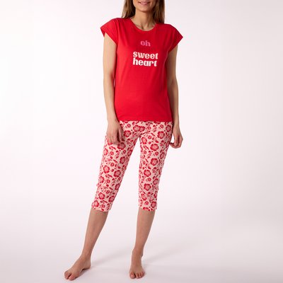 Pyjama court femme PUNCHY rouge MELISSA BROWN