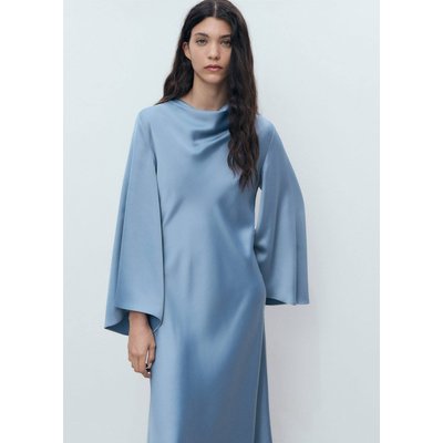 Robe longue satinée MANGO