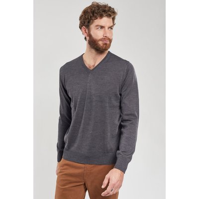 Pull col V en laine mérinos NOYAL ARMOR-LUX