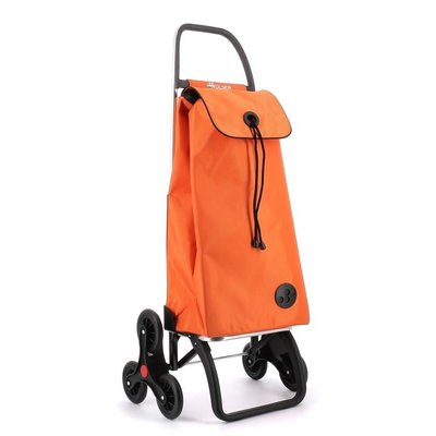 IMAX MF - Chariot de course - 6 roues - Orange - Design moderne et ergonomique, léger, pliable et résistant à l’eau - Parfait pour faciliter le ROLSER