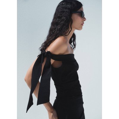 Robe bustier détail nœud MANGO