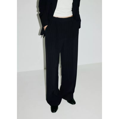 Pantalon pinces rayures tennis MANGO