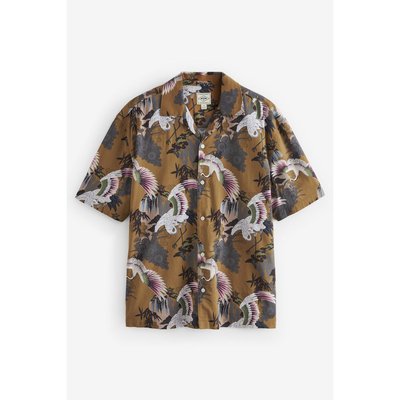 Chemise à manches courtes avec col cubain NEXT