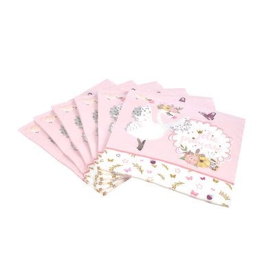 Lot de 20 serviettes papier cygnes DOUCEUR D'INTÉRIEUR