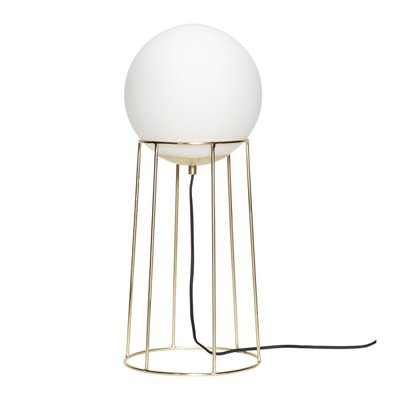 Lampadaire boule verre métal HUBSCH