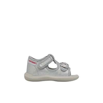 Sandales à bout ouvert « open toe » en tissu laminé PAROS NATURINO