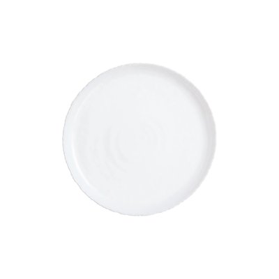 Assiette à dessert blanche 19cm Ammonite - Luminarc - Verre opale extra résistant LUMINARC