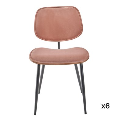 Lot de 6 chaises en velours Olympia SIGNATURE