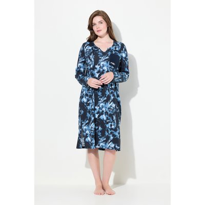 Chemise de nuit à col tunisien et manches ULLA POPKEN