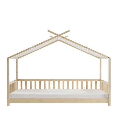 Lit cabane enfant en bois 90x190cm- ZENID DRAWER