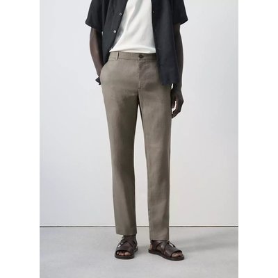 Pantalon 100 % lin slim fit MANGO MAN