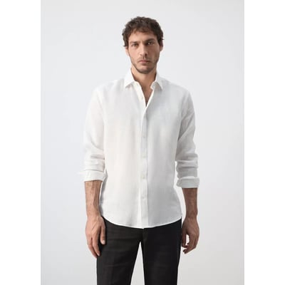 Chemise regular fit 100 % lin MANGO MAN