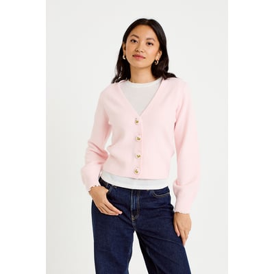 Gilet col v broderie manches longues CACHE CACHE