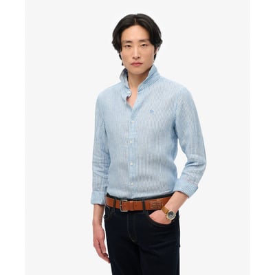 Chemise Vacation en Lin Brodé Coupe Décontractée SUPERDRY