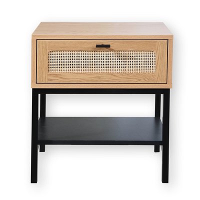 Table de Chevet 1 Tiroir Rotin avec Étagère H50 cm - JAYA CALICOSY
