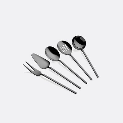 Столовые приборы для сервировки, 5 шт Carre Titanium / Карре Титаниум SO'HOME