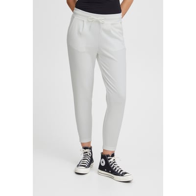 Pantalon coupe droite, longueur cheville, taille élastiquée ICHI