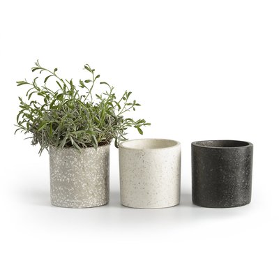 Juego de 3 maceteros de terrazo Ø12 cm BOHAM LA REDOUTE INTERIEURS