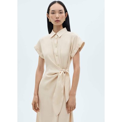 Robe chemisier croisée MANGO