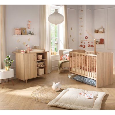 Chambre bébé complète: lit bébé et commode à langer SAUTHON