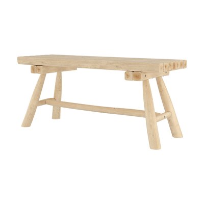 Banc de jardin en branche de teck 2 places - MAKAM RENDEZ-VOUS DÉCO
