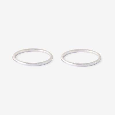 Set de 2 joncs argentés BALABOOSTE
