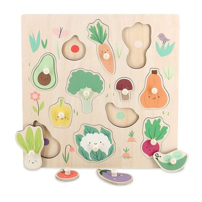 Encastrement en bois Légumes du jardin VILAC