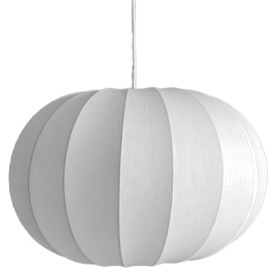 Suspension en métal et coton blanc 40x40x25cm WADIGA