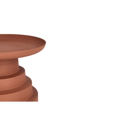 Table basse ronde design en métal coloré D36 - MARLO HELLIN, DEPUIS 1862